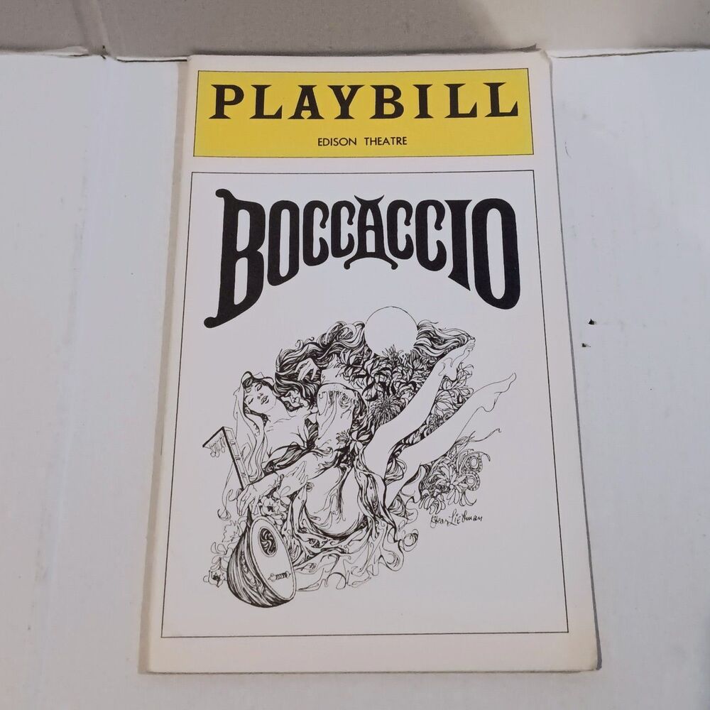 Boccaccio Edison Theatre Playbill-November 1975-Broadway-Opening Night-Musical